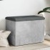 Betonszürke szerelt fa tárolópad 62 x 42 x 45 cm