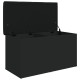 Fekete szerelt fa tárolópad 82 x 42 x 45 cm Fekete szerelt fa tárolópad 82 x 42 x 45 cm