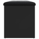 Fekete szerelt fa tárolópad 82 x 42 x 45 cm Fekete szerelt fa tárolópad 82 x 42 x 45 cm