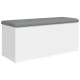 Fehér szerelt fa tárolópad 102 x 42 x 45 cm Fehér szerelt fa tárolópad 102 x 42 x 45 cm
