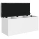 Fehér szerelt fa tárolópad 102 x 42 x 45 cm Fehér szerelt fa tárolópad 102 x 42 x 45 cm