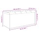 Fehér szerelt fa tárolópad 102 x 42 x 45 cm Fehér szerelt fa tárolópad 102 x 42 x 45 cm