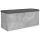Betonszürke szerelt fa tárolópad 102 x 42 x 45 cm