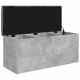Betonszürke szerelt fa tárolópad 102 x 42 x 45 cm