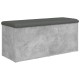 Betonszürke szerelt fa tárolópad 102 x 42 x 45 cm
