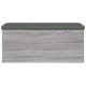 Szürke sonoma színű szerelt fa tárolópad 102 x 42 x 45 cm