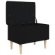 Fekete szerelt fa tárolópad 62x42x46 cm Fekete szerelt fa tárolópad 62x42x46 cm