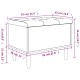 Fekete szerelt fa tárolópad 62x42x46 cm Fekete szerelt fa tárolópad 62x42x46 cm