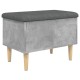 Betonszürke szerelt fa tárolópad 62x42x46 cm