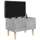Betonszürke szerelt fa tárolópad 62x42x46 cm