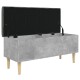 Betonszürke szerelt fa tárolópad 102x42x46 cm