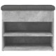 Betonszürke szerelt fa cipőtároló pad 62 x 32 x 50 cm