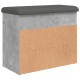 Betonszürke szerelt fa cipőtároló pad 62 x 32 x 50 cm