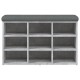 Betonszürke szerelt fa cipőtároló pad 82 x 32 x 50 cm Betonszürke szerelt fa cipőtároló pad 82 x 32 x 50 cm