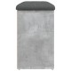 Betonszürke szerelt fa cipőtároló pad 82 x 32 x 50 cm Betonszürke szerelt fa cipőtároló pad 82 x 32 x 50 cm