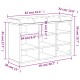 Betonszürke szerelt fa cipőtároló pad 82 x 32 x 50 cm Betonszürke szerelt fa cipőtároló pad 82 x 32 x 50 cm