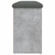 Betonszürke szerelt fa cipőtároló pad 102 x 32 x 50 cm Betonszürke szerelt fa cipőtároló pad 102 x 32 x 50 cm