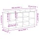 Betonszürke szerelt fa cipőtároló pad 102 x 32 x 50 cm Betonszürke szerelt fa cipőtároló pad 102 x 32 x 50 cm