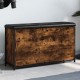 Füstölt tölgyszínű cipőpad lehajtható fiókkal 102x32x56 cm