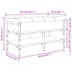 Fekete szerelt fa cipőtároló pad 82 x 42 x 45 cm