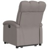 Elektromos felállást segítő tópszínű szövet dönthető fotel