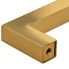 10 db aranyszínű rozsdamentes acél szekrényfogantyú 64 mm