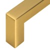 10 db aranyszínű rozsdamentes acél szekrényfogantyú 64 mm