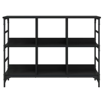 Fekete szerelt fa tálalószekrény 102 x 32 x 73,5 cm