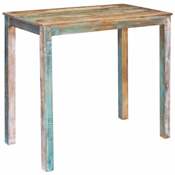 Bárasztal 110 x 55 x 100 cm szilárd újrahasznosított fa