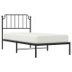 Fekete fém ágykeret fejtámlával 90 x 200 cm Fekete fém ágykeret fejtámlával 90 x 200 cm