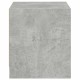 2 db betonszürke éjjeliszekrény üvegajtókkal 35 x 37 x 42 cm