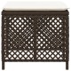 4 db barna polyrattan kerti szék párnával 41 x 41 x 36 cm