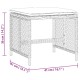 4 db barna polyrattan kerti szék párnával 41 x 41 x 36 cm