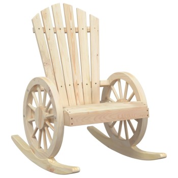 Tömör fenyőfa adirondack hintaszék