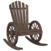 Tömör fenyőfa adirondack hintaszék
