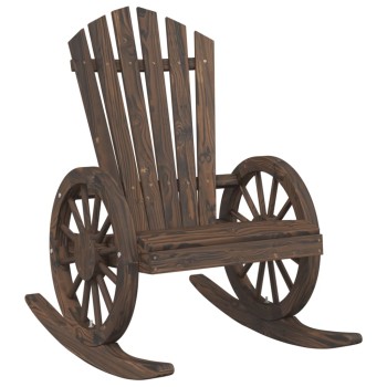 Tömör fenyőfa adirondack hintaszék