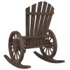 Tömör fenyőfa adirondack hintaszék