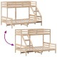 Tömör fenyőfa emeletes ágy 90x200/140x200 cm Tömör fenyőfa emeletes ágy 90x200/140x200 cm