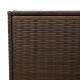 Barna polyrattan kerti tárolóláda 283 l