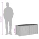Barna polyrattan kerti tárolóláda 283 l