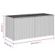 Barna polyrattan kerti tárolóláda 283 l
