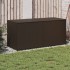 Barna polyrattan kerti tárolóláda 283 l