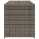 Szürke polyrattan kerti tárolóláda 283 l
