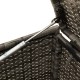 Szürke polyrattan kerti tárolóláda 283 l