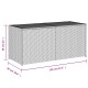 Szürke polyrattan kerti tárolóláda 283 l