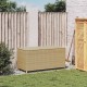 Vegyes bézs polyrattan kerti tárolóláda 190 l