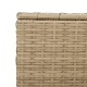 Vegyes bézs polyrattan kerti tárolóláda 190 l