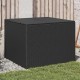 Fekete polyrattan kerti tárolóláda 291 l