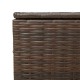 Barna polyrattan kerti tárolóláda 291 l