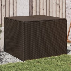 Barna polyrattan kerti tárolóláda 291 l